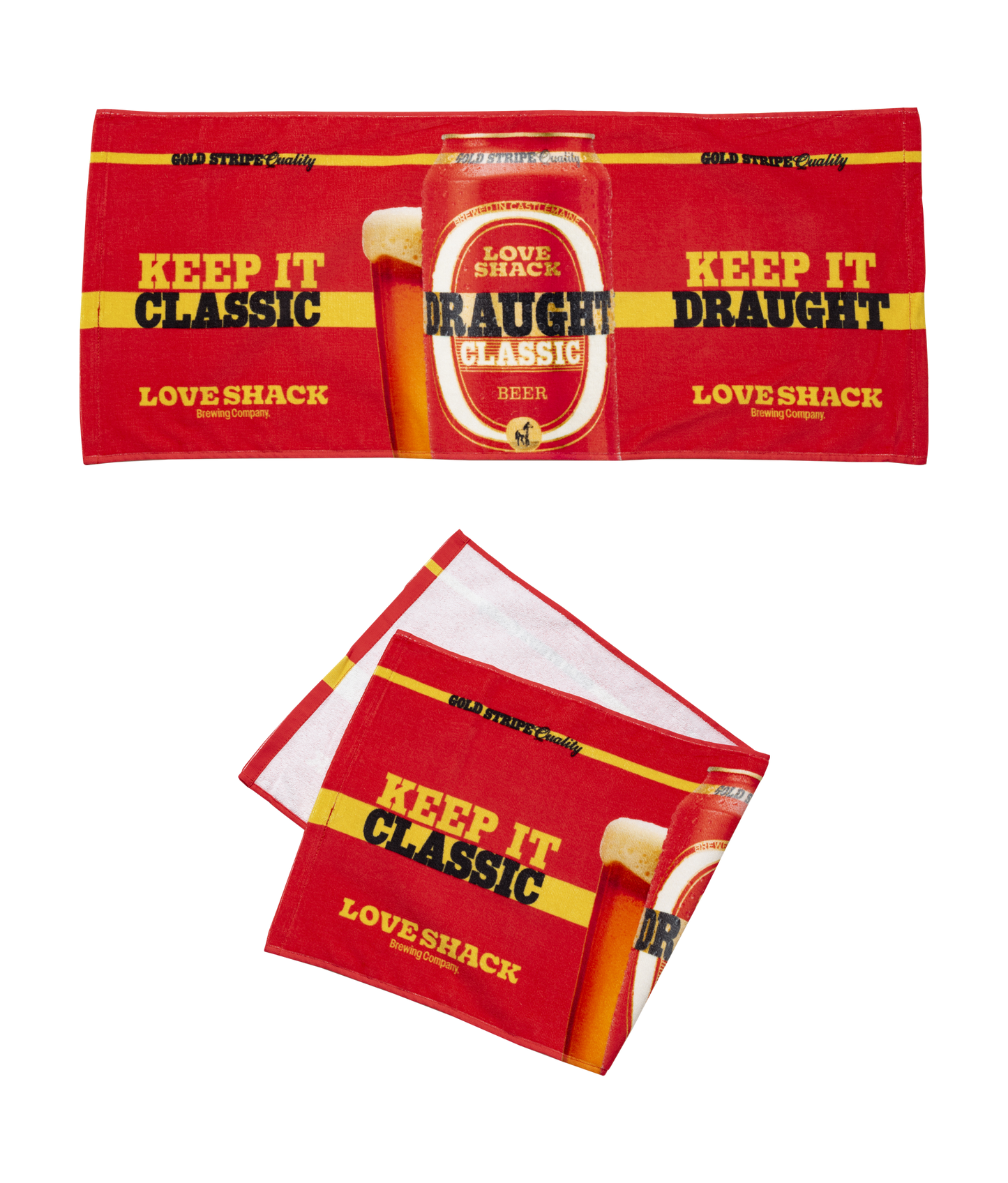 LOVE DRAUGHT BAR TOWEL