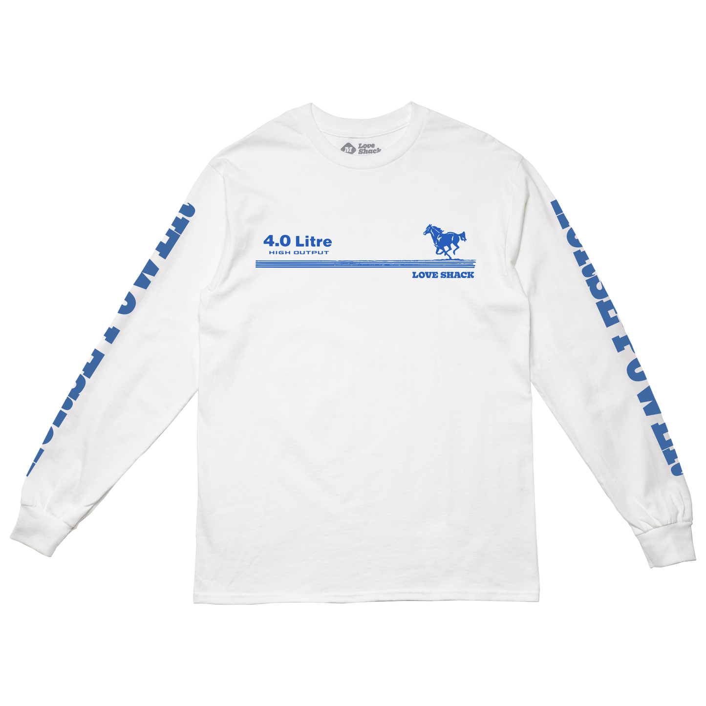 HORSE POWER LONG SLEEVE BLUE