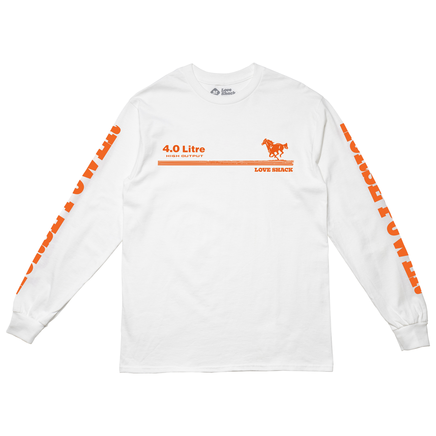 HORSE POWER LONG SLEEVE ORANGE